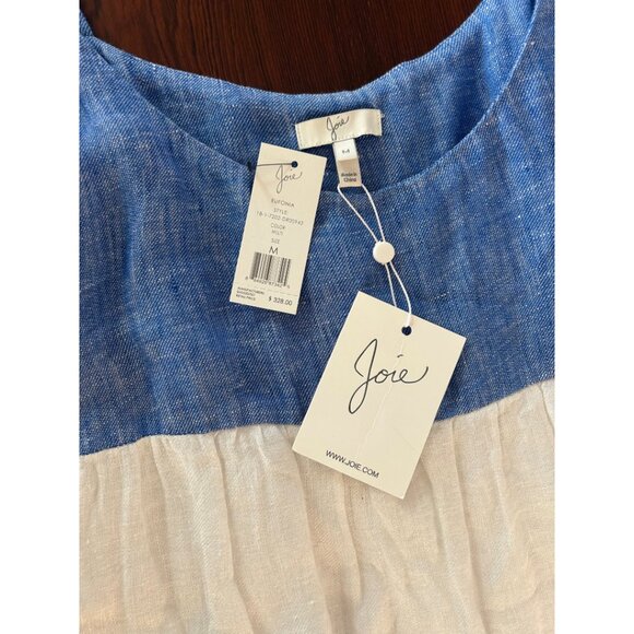 NWT Joie 100% Linen Colorblock Striped Maxi Dress Multi Eugenia Size M - Picture 12 of 14